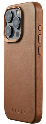 Mujjo Leather MagSafe&nbsp;iPhone 15 Pro hoesje tan