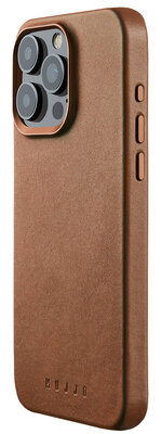 Mujjo Leather MagSafe iPhone 15 Pro Max hoesje&nbsp;tan