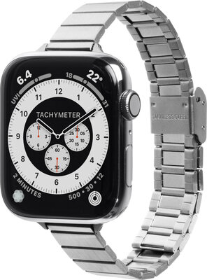 LAUT Links Petite Apple Watch 41/ 40  mm bandje zilver