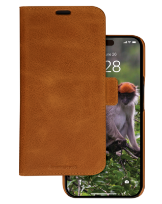 dbramante1928 Lynge 2 in 1 iPhone 15 Plus wallet hoesje tan