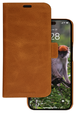 dbramante1928 Lynge iPhone 15 Pro 2 in 1 wallet hoesje tan