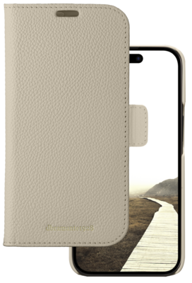 dbramante1928 New York iPhone 15 Pro Max 2 in 1 wallet hoesje sand