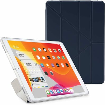 Pipetto Luxe TPU Origami iPad 2021 / 2020 / 2019 10,2 inch hoesje Navy