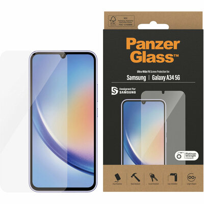  PanzerGlass Galaxy A34 glazen Screen Protector Case Friendly 