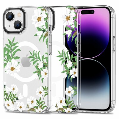 Tech Protection Floral MagSafe iPhone 15 hoesje Daisy