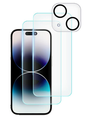 Tech Protection glazen iPhone 15 Plus screenprotector set