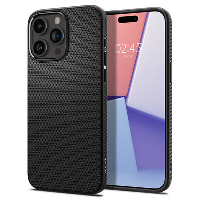 Spigen Liquid Air iPhone 15 Pro hoesje zwart