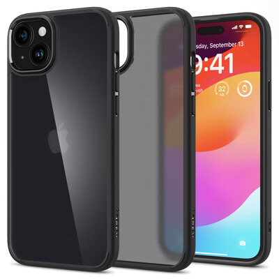 Spigen Ultra Hybrid iPhone 15 hoesje frost zwart