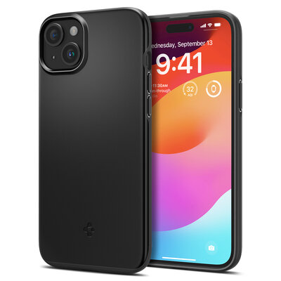 Spigen Thin Fit iPhone 15 Plus hoesje zwart