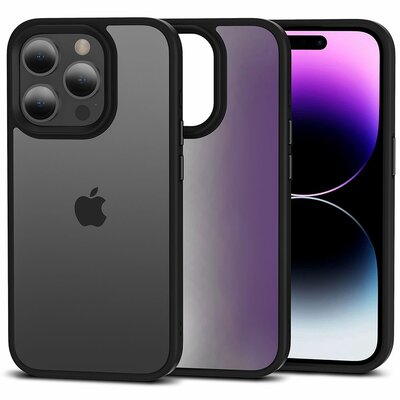 Tech Protection Hybrid iPhone 15 Pro hoesje mat zwart