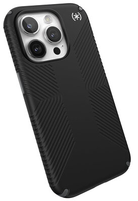 Speck Presidio 2 Grip iPhone 15 Pro hoesje zwart