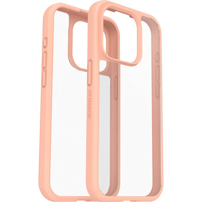 Otterbox React iPhone 15 Pro hoesje peach 