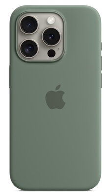 Apple MagSafe siliconen iPhone 15 Pro hoesje groen