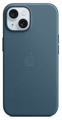 Apple MagSafe FineWoven iPhone 15 hoesje blauw