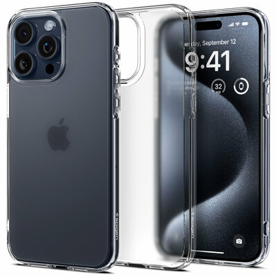 Spigen Ultra Hybrid iPhone 15 Pro hoesje transparant