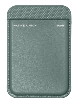 Native Union (Re)Classic MagSafe card wallet hoesje groen