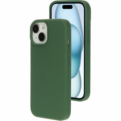 Mobiparts Silicone iPhone 15 hoesje groen