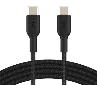 Belkin Braided USB-C kabel 1 meter zwart