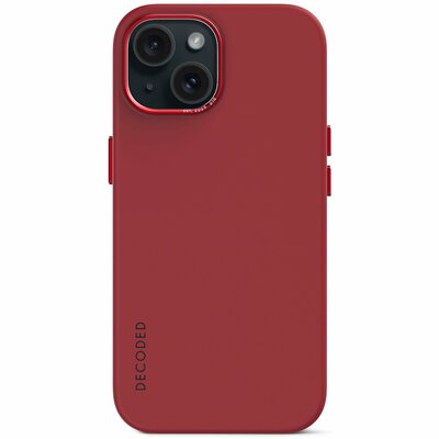 Decoded siliconen MagSafe iPhone 15 Plus hoesje&nbsp;rood