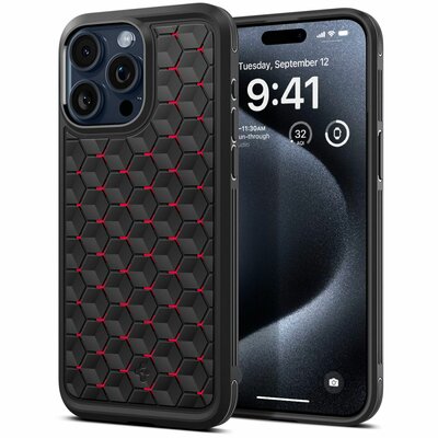 Spigen Cryo Armor iPhone 15 Pro Max hoesje rood