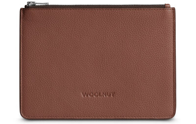 Woolnut Leather organizer sleeve cognac
