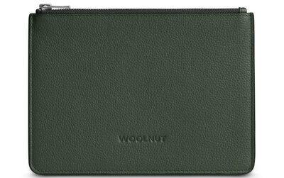 Woolnut Leather organizer sleeve groen