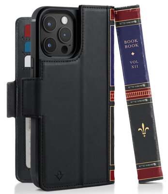 Twelve South BookBook MagSafe iPhone 15 Pro Max hoesje zwart
