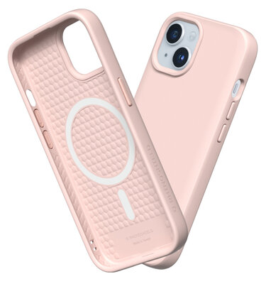 RhinoShield SolidSuit MagSafe iPhone 15 hoesje roze
