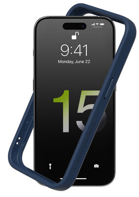 RhinoShield CrashGuard NX iPhone 15 Pro Max hoesje navy