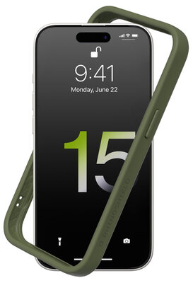 RhinoShield CrashGuard NX iPhone 15 Plus hoesje groen