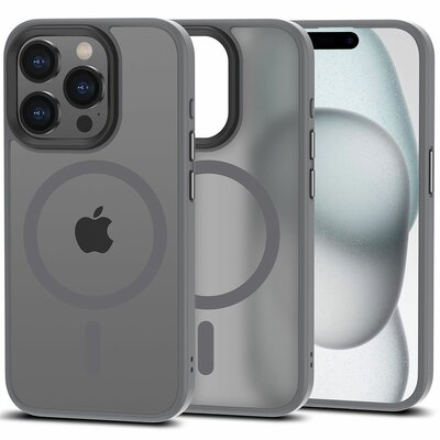 Tech Protection MagSafe iPhone 15 Pro hoesje titanium