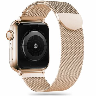 TechProtection milanees metalen Apple Watch 49 / 45 / 44 mm bandje&nbsp;goud