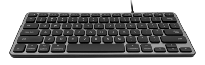 MacAlly SLIMKEY Slim verlicht bedraad USB toetsenbord grijs