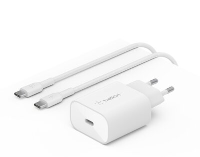 Belkin BoostCharge USB-C 25 watt oplader met 1 meter kabel