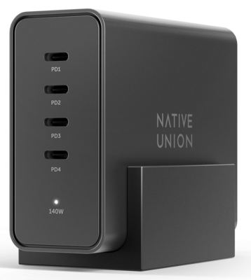Native Union 140 watt GaN USB-C oplader 