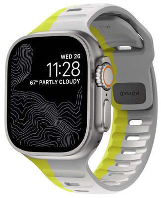 Nomad Strike FKM Apple Watch 49 / 45 / 44 mm bandje volta