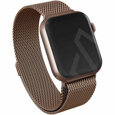 Burga Metal Mesh Apple Watch 41 / 40 mm bandje rose gold