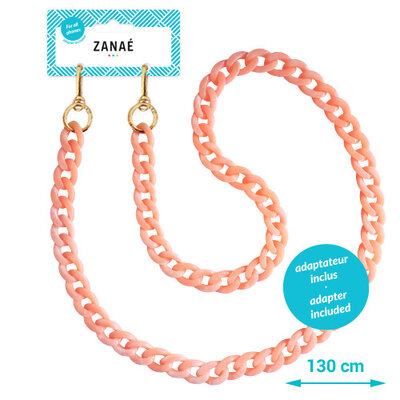 Zanae Harmony telefoon draagkoord ketting coral 