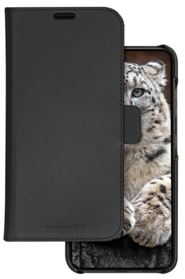 dbramante1928 leren Lynge Galaxy S24 2 in 1 wallet hoesje zwart