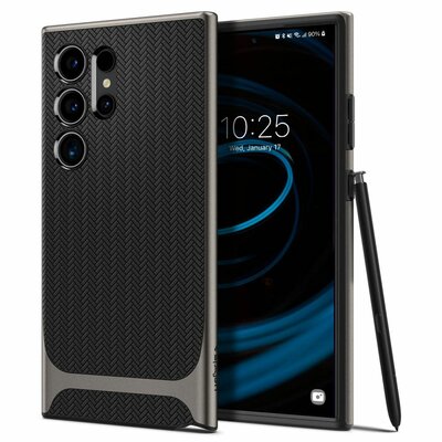 Spigen Neo Hybrid Galaxy S24 Ultra hoesje gunmetal