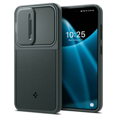 Spigen Optik Armor Galaxy S24 hoesje groen