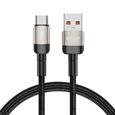 TechProtection EVO USB-C naar USB-A&nbsp;kabel 100 centimeter titanium