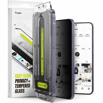 Ringke Galaxy S24 Privacy glazen screenprotector 2 pack