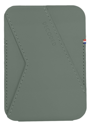 Decoded MagSafe wallet kaarthouder en stand Groen