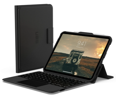 UAG Rugged iPad 2022 10,9 inch toetsenbordhoesje met trackpad