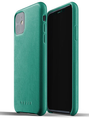 Mujjo leren iPhone 11 hoesje groen