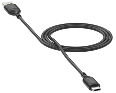mophie Essentials USB-C naar USB-A kabel 2 meter zwart