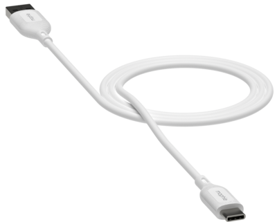 mophie Essentials USB-C naar USB-A kabel 2 meter wit