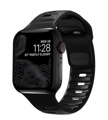 Nomad Sport FKM Apple Watch 41 / 40 / 38 mm bandje Zwart