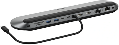 Belkin Connect Universeel Pro 11 poort USB-C dockingstation Grijs